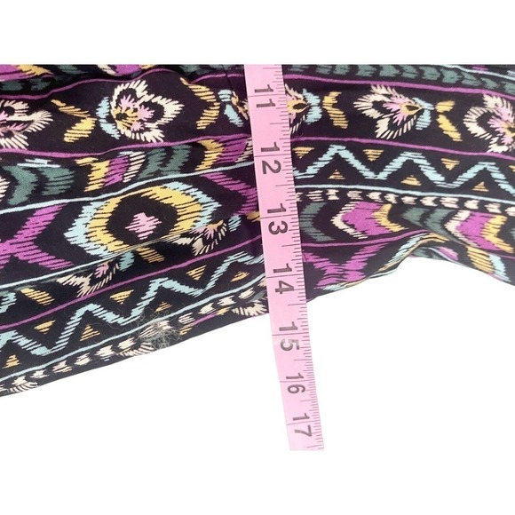 Choon Purple Floral 22" Inseam Short Sleeve Overall Jumpsuit Vintage Womens 6 - Picture 6 of 8